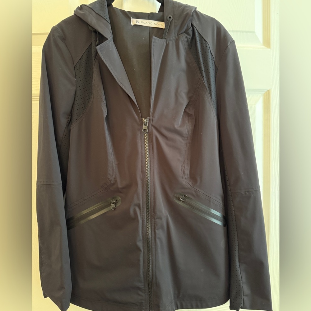 Blanc Noir Stretch Lightweight Hooded Full-Zip Jacket, From Saks, was $150